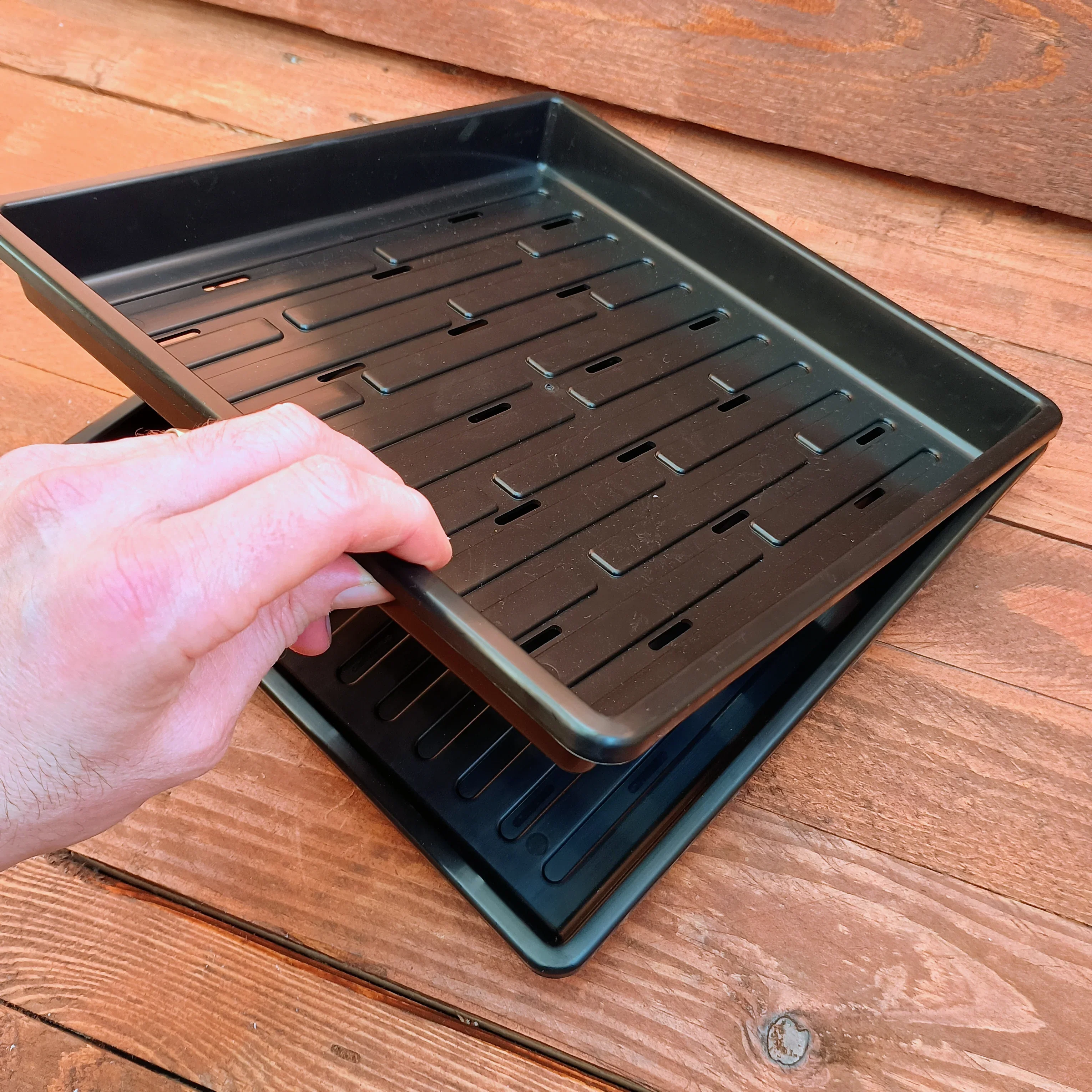 1010 Bootstrap Farmer Shallow Trays | With Holes | Heavy Duty Microgreens Or Seedling Trays - Image 4