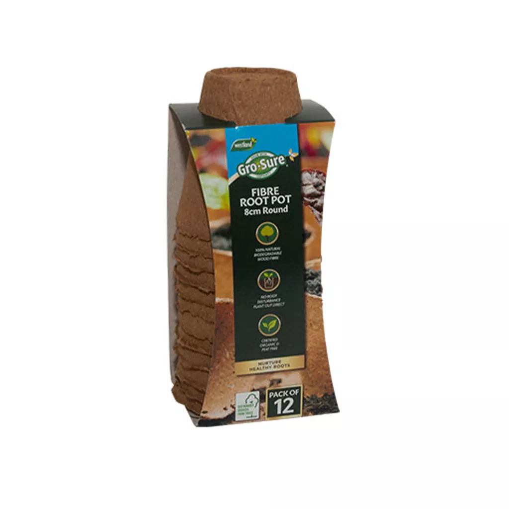 Fibre Seedling Pots 8cm - Image 4
